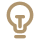 Glühbirne als Ideen-Icon
